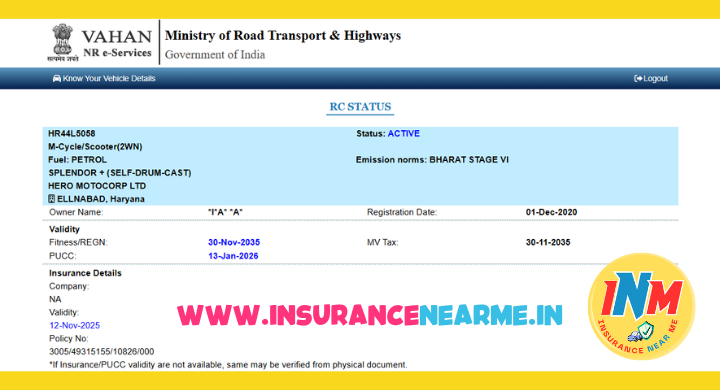 Bike Insurance Check By Vehicle Number | Bike Insurance Check Online In Hindi 7 how to check bike insurance validity